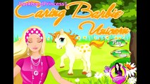 Barbie Online Games Barbie Cartoon Games Caring Barbie Unicorn Game