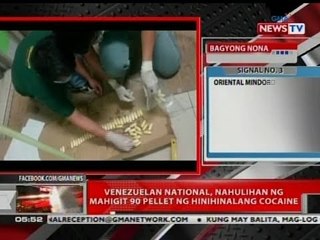 QRT: Venezuelan national, nahulihan ng mahigit 90 pellet ng hinihinalang cocaine