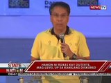 SONA: Hamon ni Roxas kay Duterte, mag-level up sa kanilang diskurso