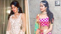 Jhanvi Kapoor Looks CLASSY In Wedding Outfit | LehrenTV