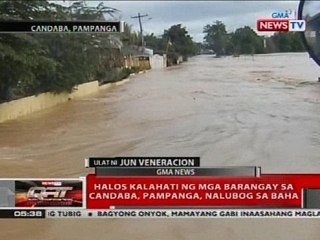 QRT: Halos kalahati ng mga barangay sa Candaba, Pampanga, nalubog sa baha