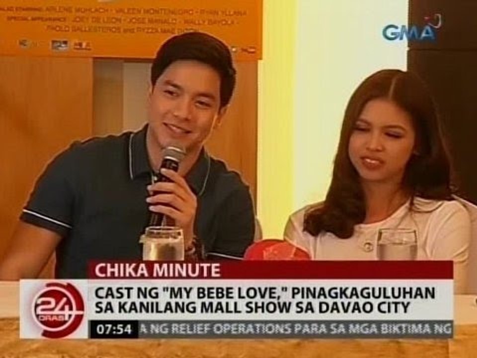 24Oras: Cast ng "My Bebe Love," pinagkaguluhan sa kanilang mall show sa Davao City