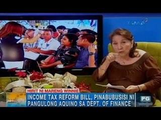 Winnie Monsod lays down pros and cons of Income Tax Reform Bill | Unang Hirit