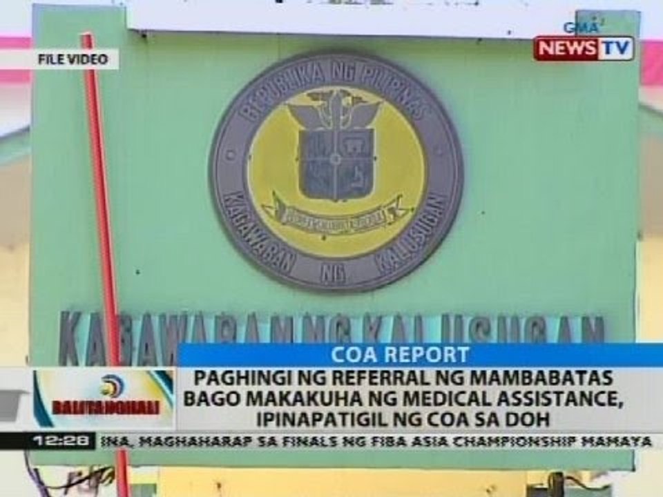 Paghindi ng referral ng mambabatas bago makakuha ng medical assistance, ipinatitigil ng COA sa DOH
