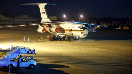 Russian plane combats forest fires in Chile