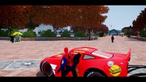 Disney Cars Colors Lightning McQueen #Spiderman Cartoon for Kids (Nursery Rhymes - Songs For Kids)