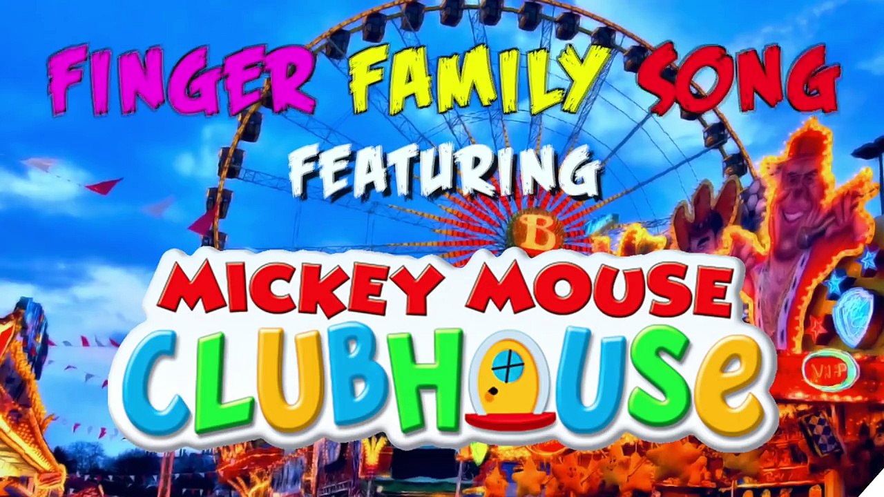 Spooky Mickey Mouse Funfair of Fear Finger Family Song!