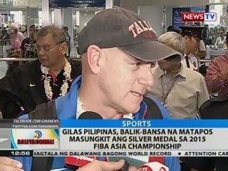 Gilas Pilipinas, balik-bansa na matapos masungkit ang silver medal sa 2015 FIBA Asia Championship