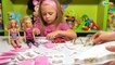 Куклы Барби. Ярослава открывает новый набор игрушек – обеденный стол для Барби. Видео для детей