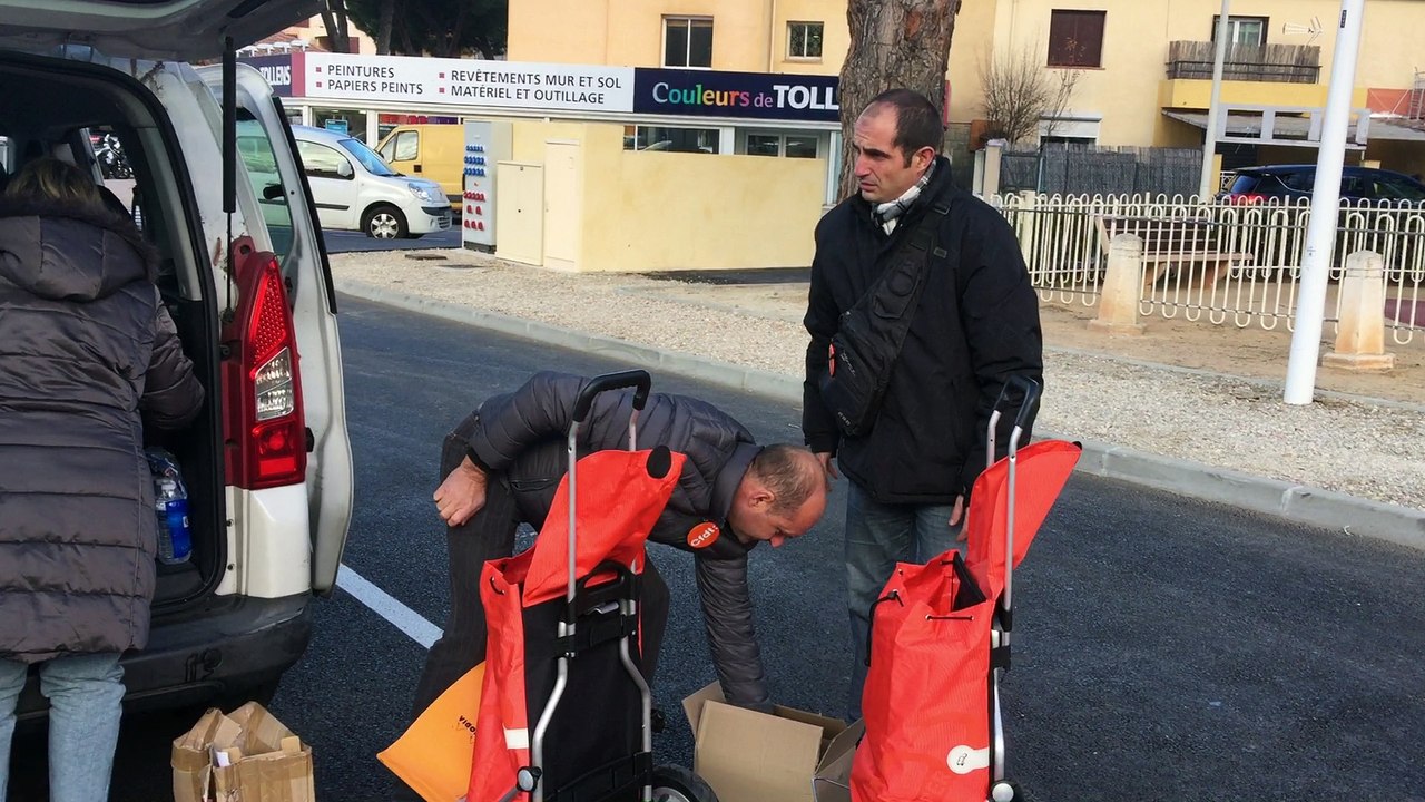 Action TPE de la Cfdt du Var le 10 janvier 2017 à Sainte Maxime