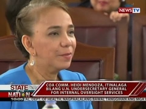 COA Comm. Heidi Mendoza, itinalaga bilang UN Undersecretary General for Internal Oversight Services