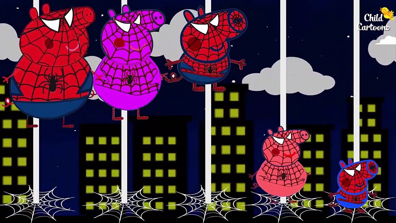 Peppa Pig Crying Dinosaur scares and runs | Peppa Family Episode Finger Family Song