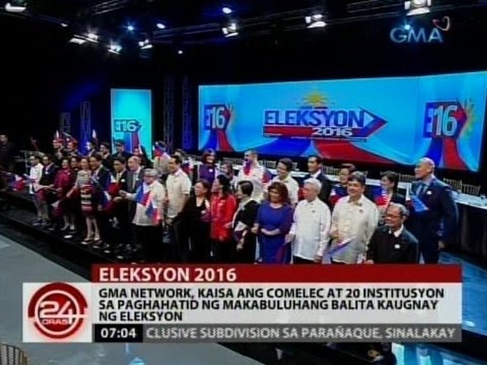 GMA Network, kaisa ang Comelec at 20 iba pa sa paghahatid ng balita kaugnay ng Eleksyon 2016