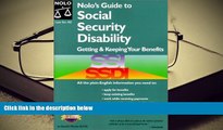 PDF [DOWNLOAD] Nolo s Guide to Social Security Disability: Getting   Keeping Your Benefits (Nolo