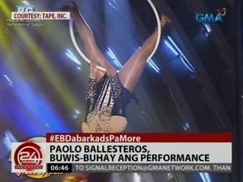 24Oras: Paolo Ballesteros, buwis-buhay ang performance