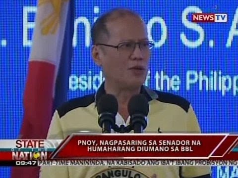 SONA: PNoy, nagpasaring sa senador na humaharang diumano sa BBL