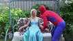 Frozen Elsa Gets Sunburned! w/ Spiderman Batman Pink Spidergirl. Ep. 97