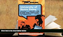 Audiobook  University of Notre Dame: Off the Record (College Prowler) (College Prowler: University
