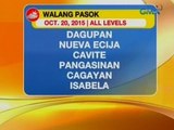 UB: Klase sa ilang lugar sa bansa, nananatiling suspendido dahil sa Bagyong Lando