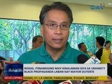 Saksi: Roxas, itinangging may kinalaman siya sa umano'y black propaganda laban kay Mayor Duterte