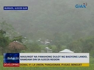 Saksi: Masungit na panahong dulot ng bagyong Lando, ramdam din sa Ilocos Region