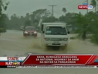 SONA: Baha sa ilang lugar sa Baguio City, umabot hanggang bubong