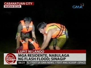 24Oras: Mga residente, sinagip mula sa flash flood sa Cabanatuan