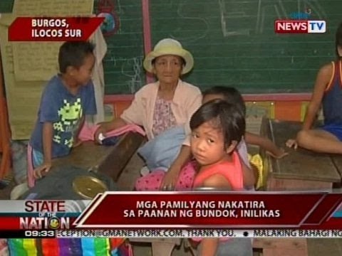 SONA: Mga pamilyang nakatira sa paanan ng bundok, maagang inilikas