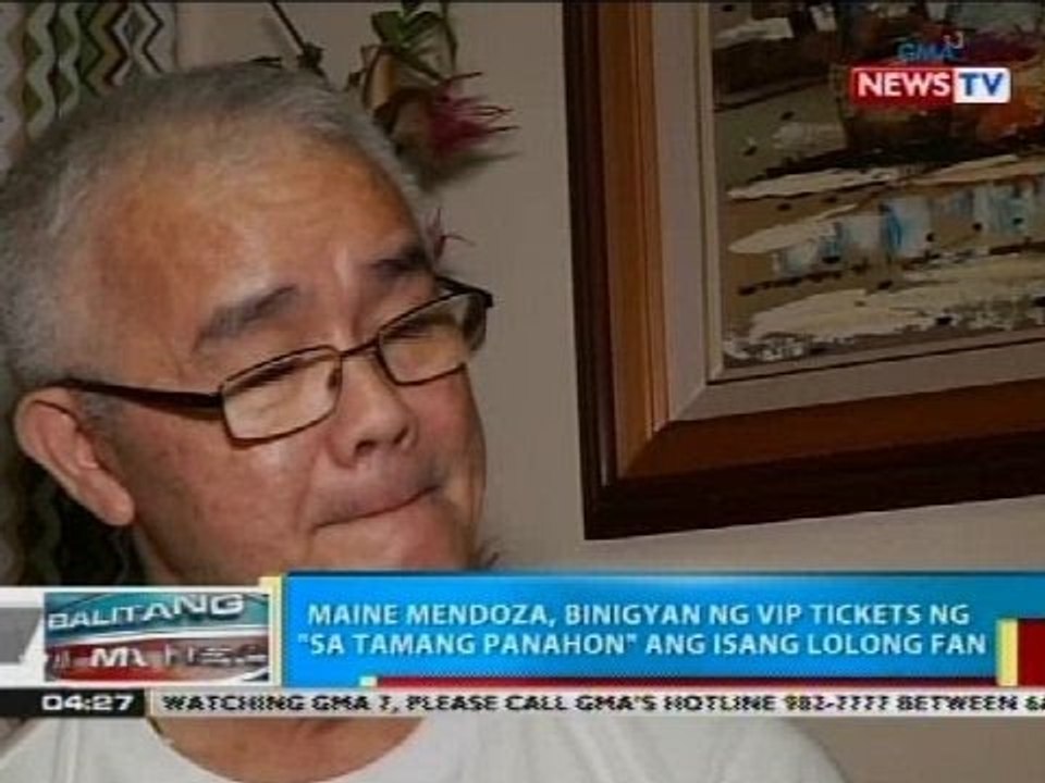 Maine Mendoza, binigyan ng VIP tickets ng "Sa Tamang Panahon" ang isang lolong fan