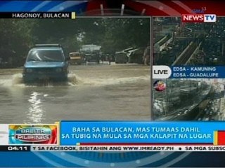 Baha sa Bulacan, mas tumaas dahil sa tubig na mula sa mga kalapit na lugar
