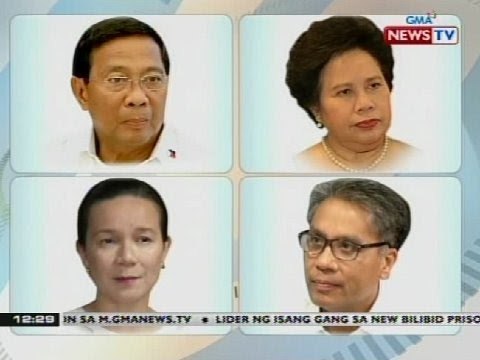 BT: Binay, Santiago, Poe at Roxas, pasok na raw sa balota