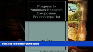 Audiobook  Progress in Parkinson Research Franz Hefti Full Book