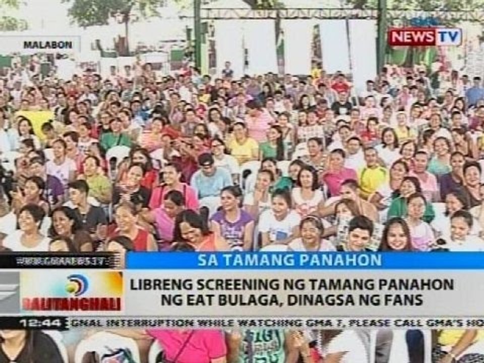 BT: Libreng screening ng tamang panahon ng Eat Bulaga, dinagsa ng fans