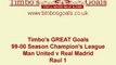 Futbol - Redondo To Raul (Real Madrid Vs Manchester)