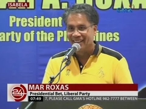 24Oras: LP Standard Bearer Mar Roxas, pinasok ang Isabela na Lalawigan ni Binay