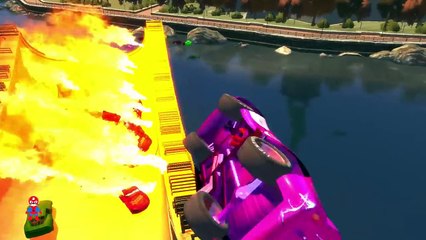 Spaderman and Colors Super Cars Ferrari in Trouble * Songs for Children with Action SHS