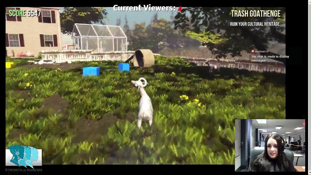 Emily Playing Poorly Game Streaming: Goat Simulator