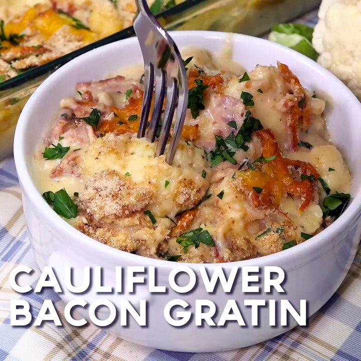 CAULIFLOWER BACON GRATIN