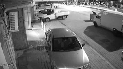 Hırsızlık Anı Güvenlik Kamerasında