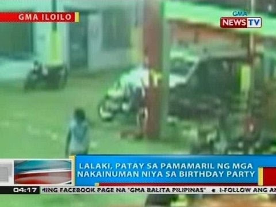 BP: Lalaki sa Iloilo City, patay sa pamamaril ng mga nakainuman niya sa birthday party