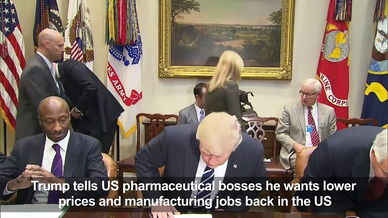 Trump tells pharmaceutical bosses he wants to lower drug prices