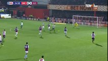 Lasse Vibe Goal HD - Brentford 1-0 Aston Villa 31.01.2017