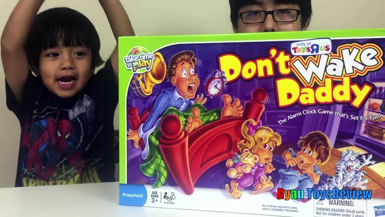 Dont Wake Daddy Family Fun Games For Kids Egg Surprise Toy Car Ryan ToysReview