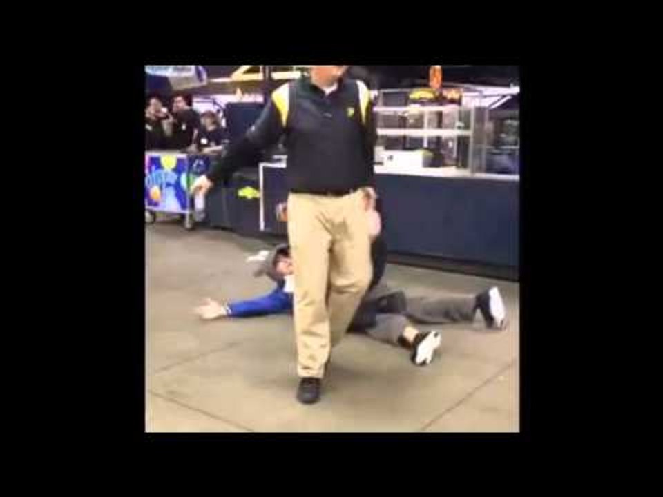 Roid Raging Cop Chokes and Body Slams Sports Fan for No Reason