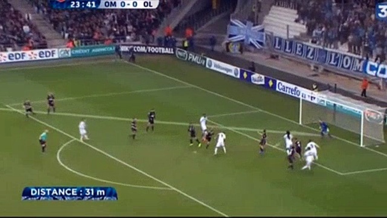 Rod Fanni Goal HD - Marsella 1-0 Lyon 31.01.2017