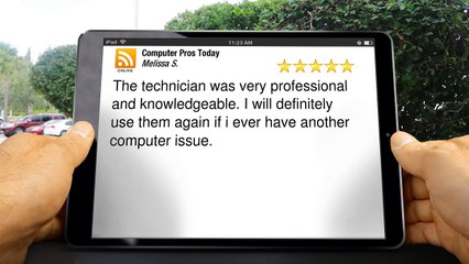 Computer Pros Today SpotsylvaniaIncredible5 Star Review by Melissa S.