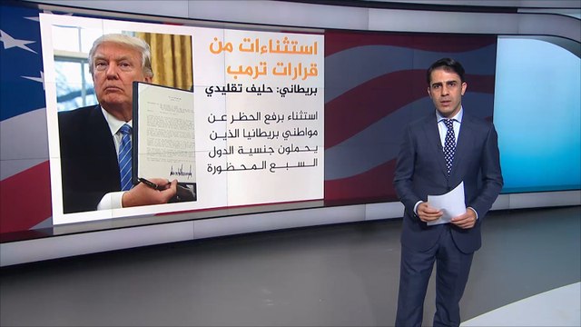 استثناء جنسيات غربية من حظر السفر لأميركا