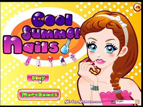 Прохладный летний ногтей польский игре