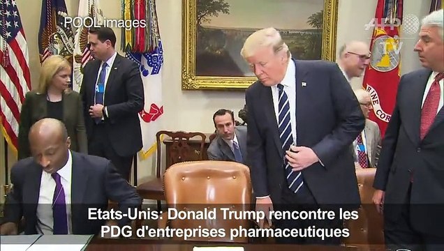 Donald Trump rencontre les PDG d'entreprises pharmaceutiques
