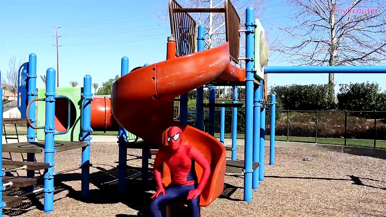 SPIDERMAN vs JOKER vs IRON MAN in Real Life - Superhero Playing PRANK at the Playground